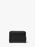 michael kors jet set small pebbled leather zip around card case