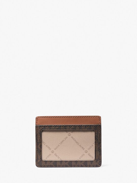 Jet Set Travel Large Logo and Leather Card Case michael kors jet set travel large logo and leather card case