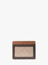 Jet Set Travel Large Logo and Leather Card Case michael kors jet set travel large logo and leather card case