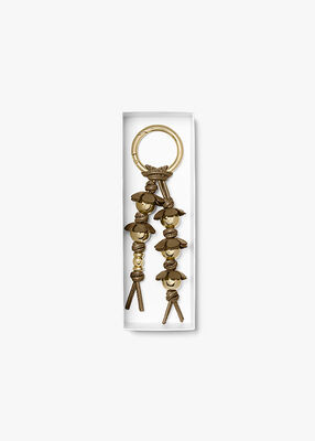 michael kors embellished floral bag charm