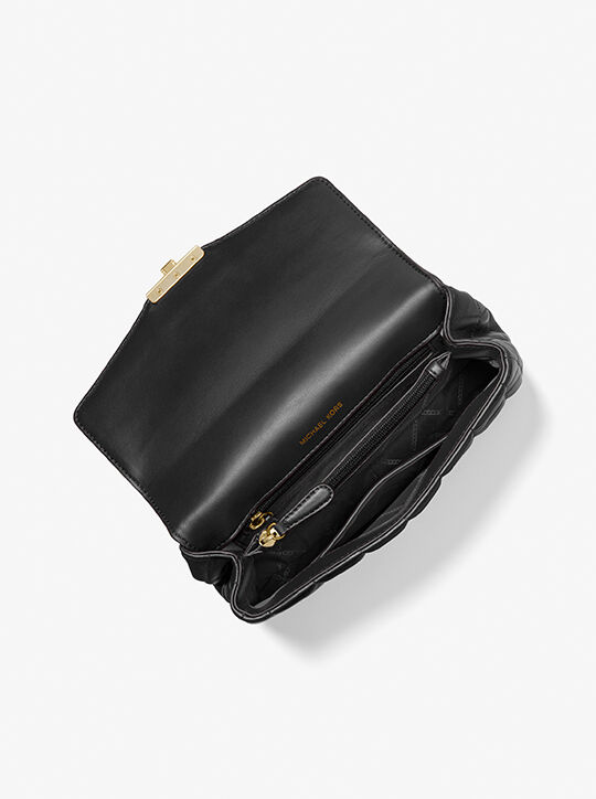 michael kors حقيبة كتف سوهو كبيرة من الجلد