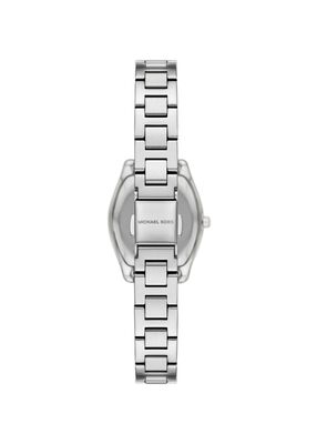 michael kors petite chelsea pav  silver tone watch