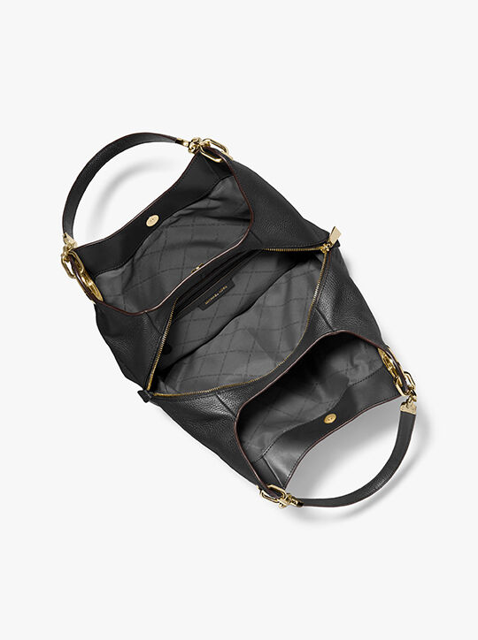 michael kors حقيبة كتف ليلي كبيرة من الجلد المحبب