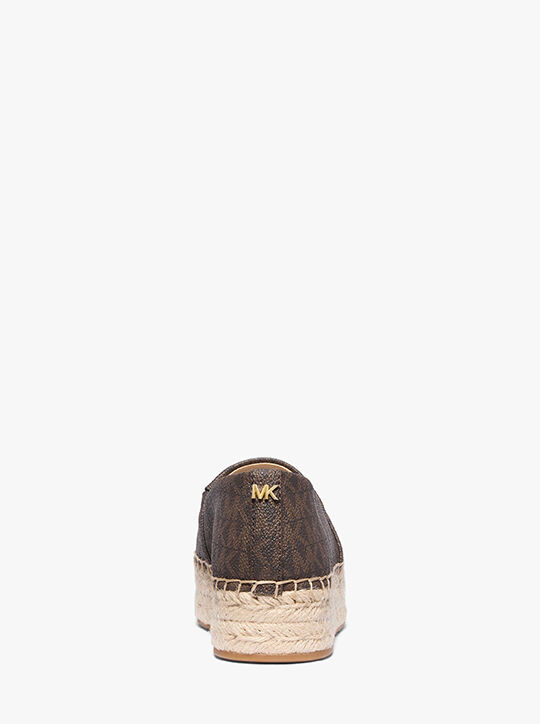 michael kors lynn signature logo platform espadrille