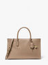 michael kors scarlett medium leather satchel