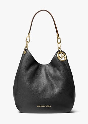 michael kors lillie large pebbled leather shoulder bag