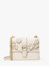 michael kors greenwich small embellished signature logo trim crossbody bag