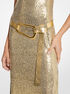 Angelina Metallic Python Embossed Leather Belt michael kors angelina metallic python embossed leather belt