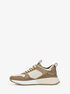 michael kors theo canvas trainer