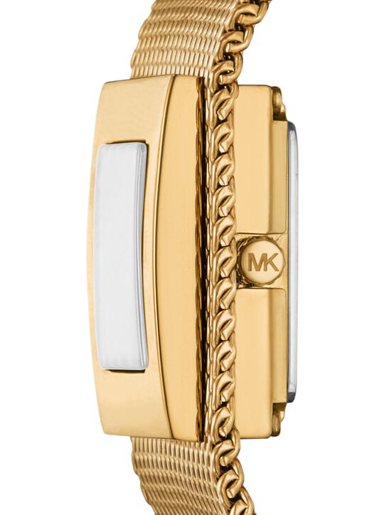 michael kors petite georgie gold tone mesh watch