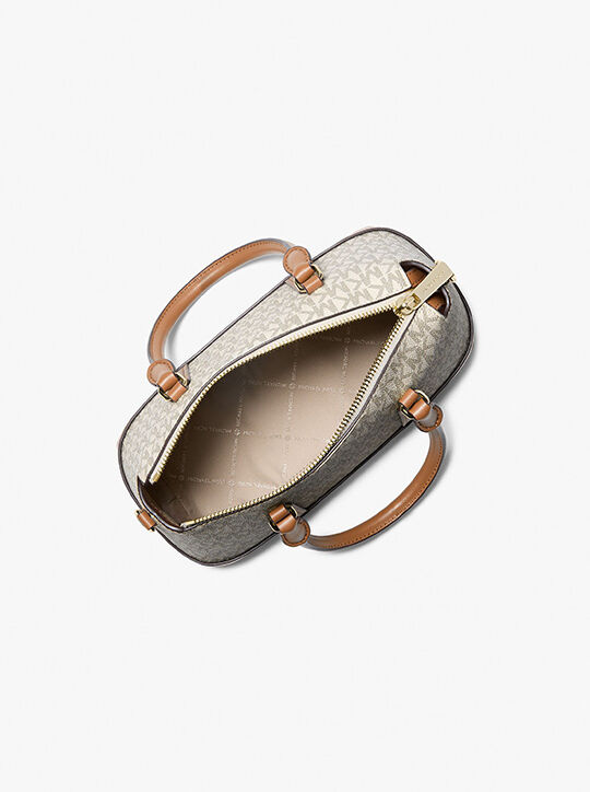 michael kors andie small signature logo satchel