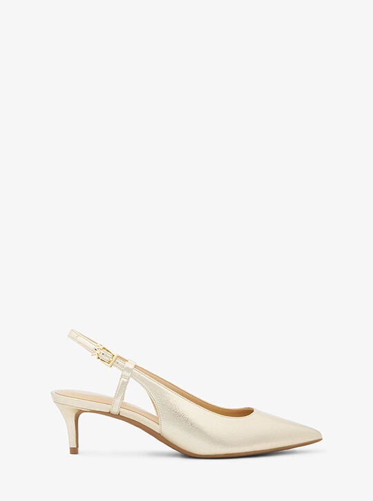 Doreen Flex Metallic Kitten Pump michael kors doreen flex metallic kitten pump