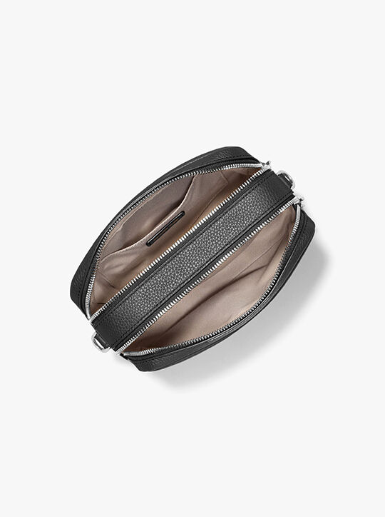 michael kors bryant medium pebbled leather camera crossbody bag