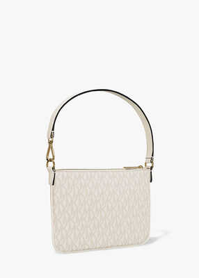 michael kors jet set small signature logo convertible wristlet