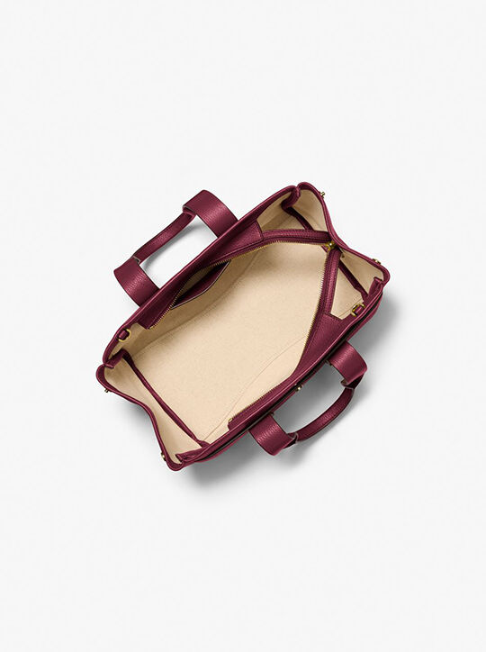 michael kors romee small pebbled leather satchel