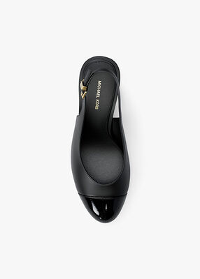 michael kors piper flex leather slingback pump