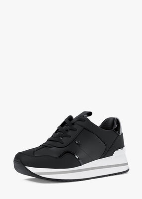 michael kors raina leather trainer