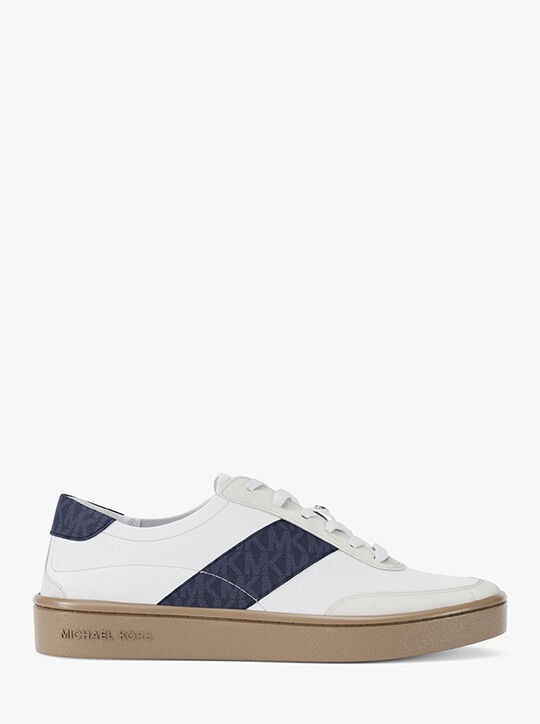 michael kors kaycee signature logo stripe sneaker