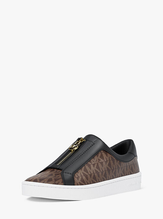 Keaton Signature Logo Zip-Up Sneaker michael kors keaton signature logo zip up sneaker