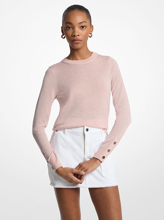 michael kors سترة من صوف الميرينو