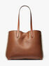 Eliza Extra-Large Leather and Shearling Reversible Tote Bag michael kors eliza extra large leather and shearling reversible tote bag