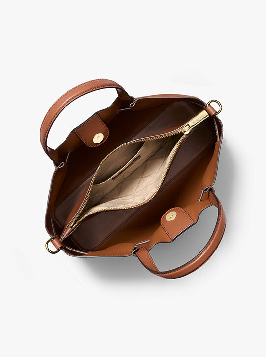 Carson Medium Pebbled Leather Satchel michael kors carson medium pebbled leather satchel