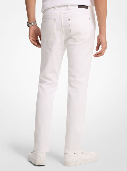Parker Straight-Leg Denim Jeans, WHITE | Michael Kors UAE