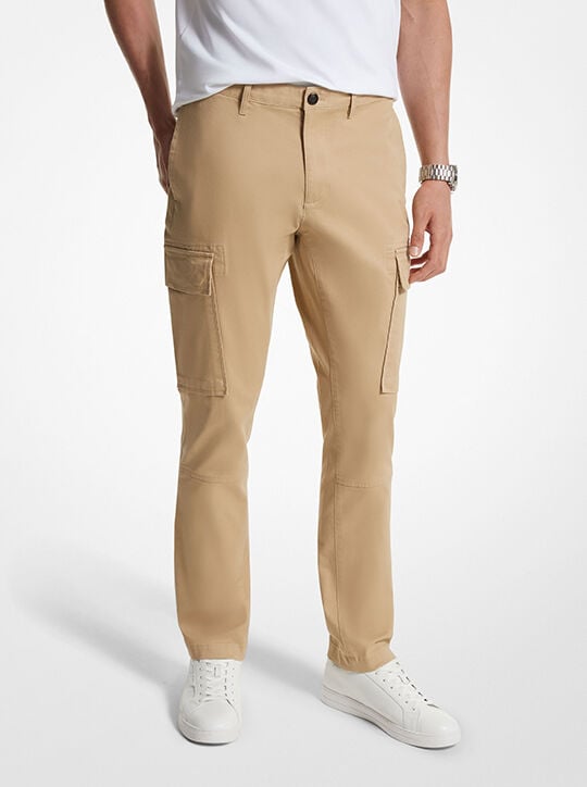 Stretch Organic Cotton Cargo Pants michael kors stretch organic cotton cargo pants
