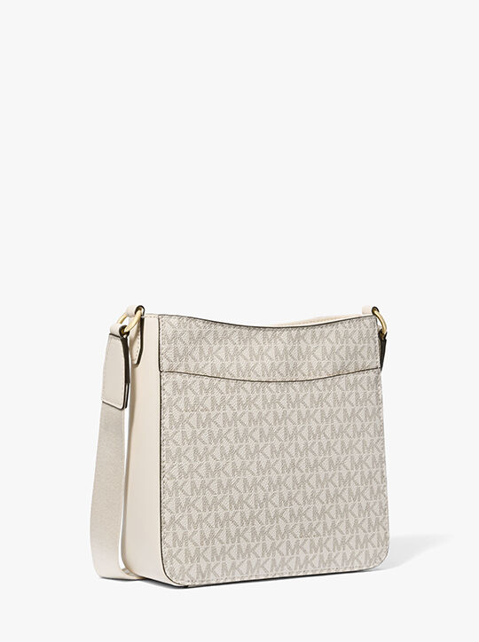 michael kors jet set travel small signature logo messenger bag