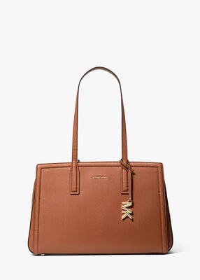 michael kors حقيبة ليلى متوسطة الحجم من الجلد