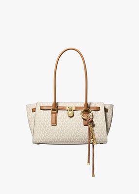 michael kors hamilton moderne small signature logo satchel