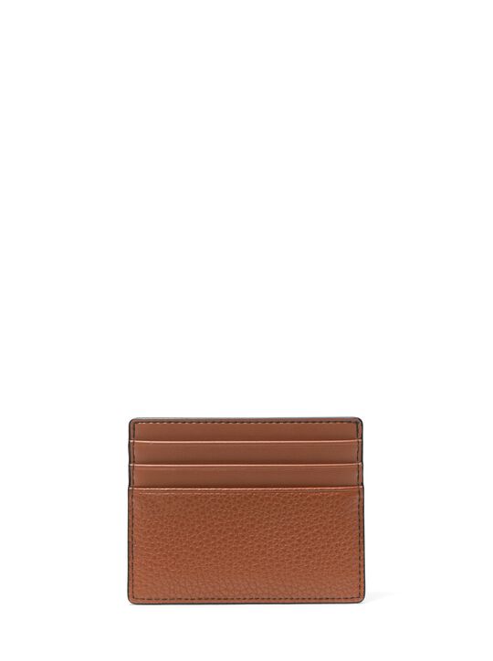 Cooper Pebbled Leather Tall Card Case michael kors cooper pebbled leather tall card case