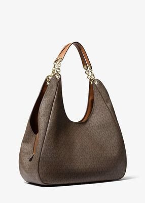 michael kors ellie large signature logo shoulder bag