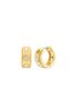Pavé Logo Huggie Earrings michael kors pav logo huggie earrings