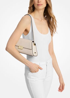 michael kors ludlow medium leather shoulder bag