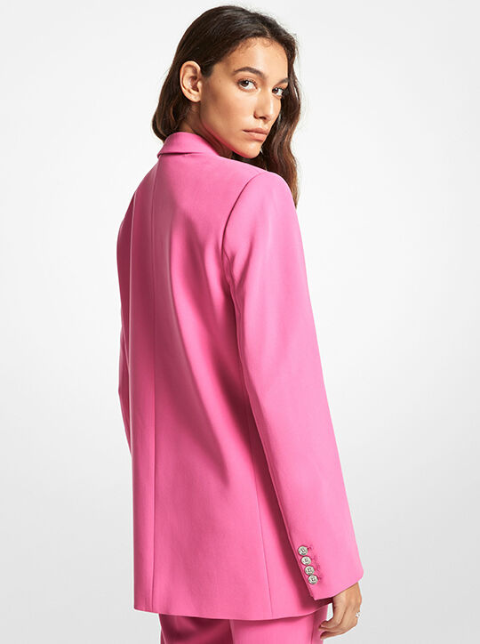 michael kors crepe boyfriend blazer