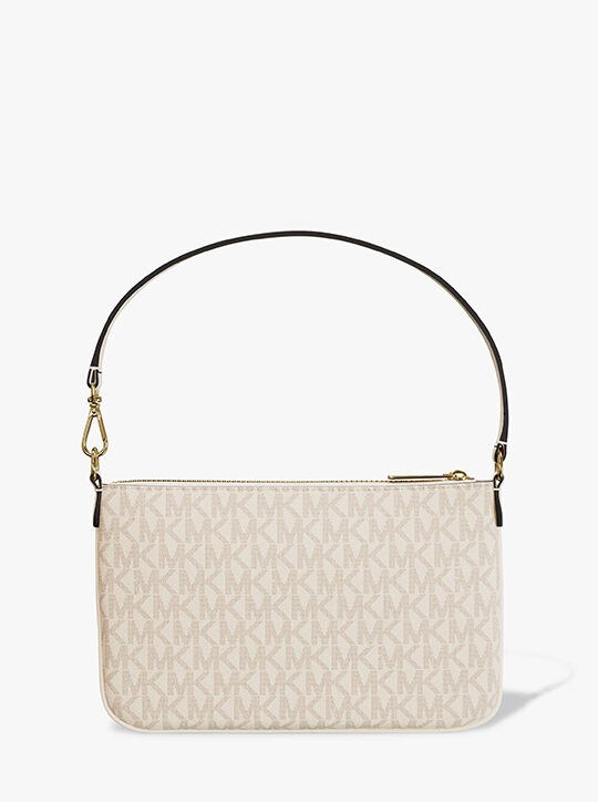 michael kors jet set small signature logo convertible wristlet