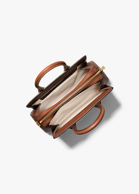 michael kors حقيبة ليلى الصغيرة المصنوعة من الجلد المحبب