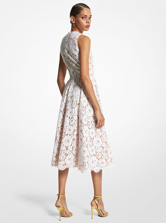 Cotton Blend Floral Lace Dance Dress