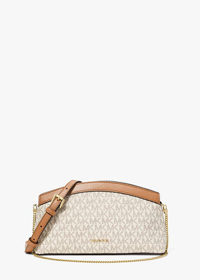 michael kors athena small signature logo convertible clutch