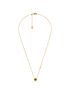 michael kors round stone pendant necklace