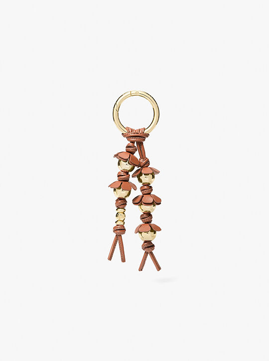 michael kors embellished floral bag charm