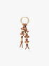 michael kors embellished floral bag charm