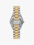 Mini Lexington Pavé Two-Tone Watch michael kors mini lexington pav two tone watch