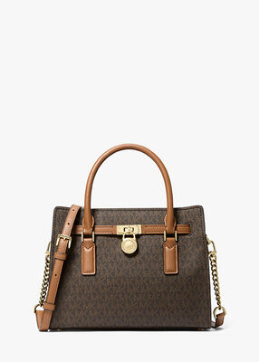 michael kors hamilton moderne small signature logo crossbody bag