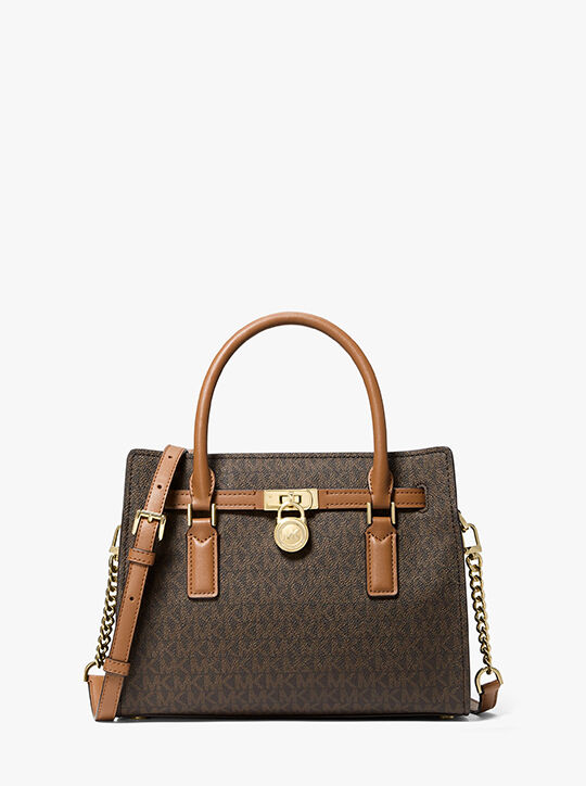 michael kors hamilton moderne small signature logo crossbody bag