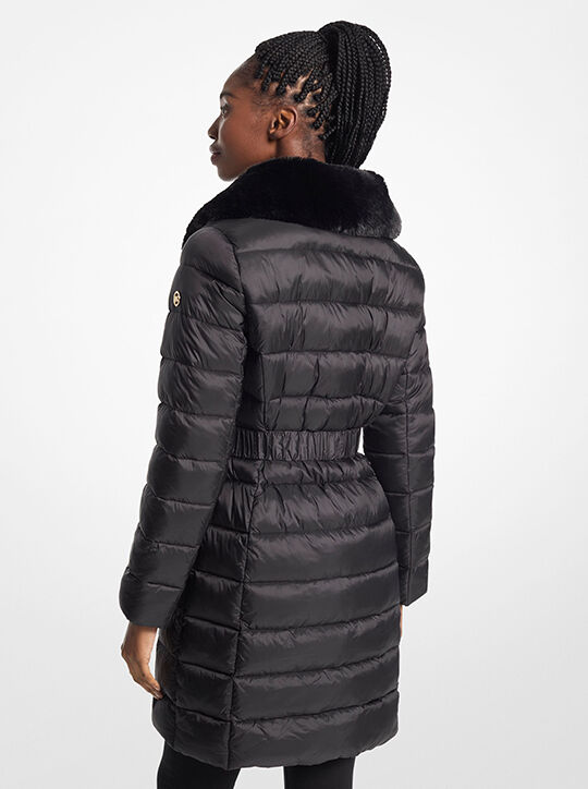michael kors packable quilted nylon puffer coat