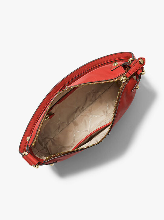 michael kors astor large studded leather shoulder bag