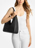 michael kors nayla medium pebbled leather shoulder bag