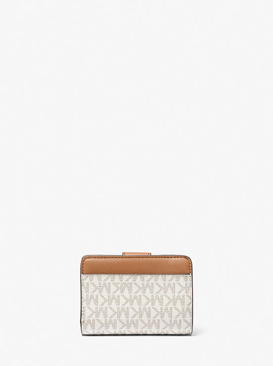 michael kors small signature logo wallet